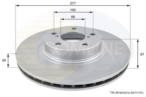 Купить ADC0811V Comline Тормозные диски Легаси (2.0, 2.5)