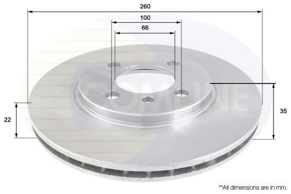 Тормозной диск ADC1709V Comline фото 1