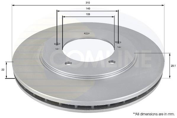 Купить ADC0921V Comline Тормозные диски Витара (2.0 16V, 2.0 TD Intercooler)