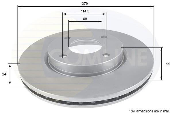 Купить ADC0284V Comline Тормозные диски Тиида (1.5 dCi, 1.6, 1.8)