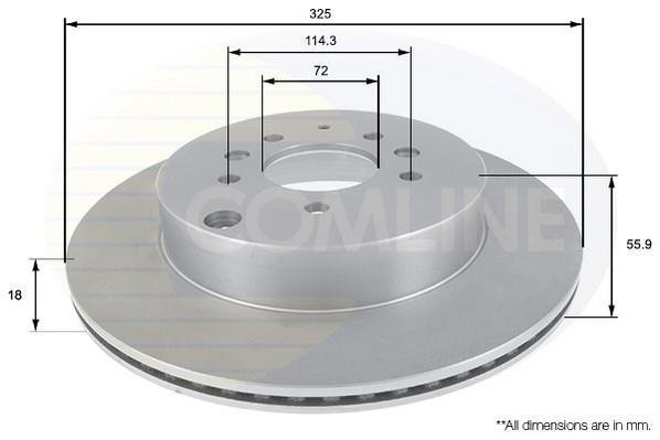 Купити ADC0471V Comline Гальмівні диски CX-7 (2.2, 2.3)