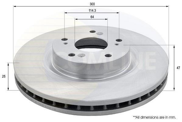 Купить ADC0575V Comline Тормозные диски CR-V (2.0, 2.2 CTDi, 2.4 Vtec 4WD)