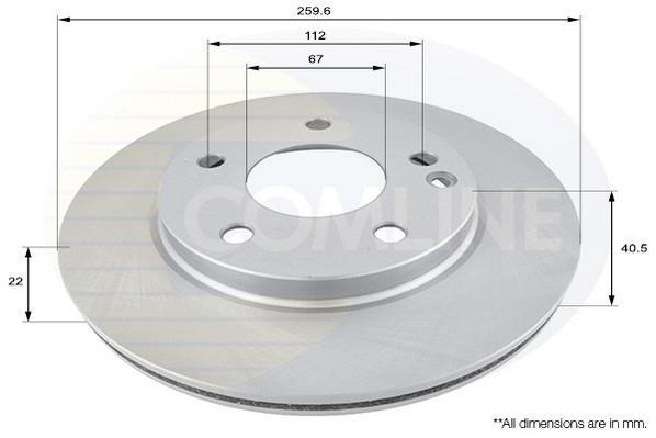 Купити ADC1605V Comline Гальмівні диски A-Class W168 (1.4, 1.6, 1.7, 1.9)