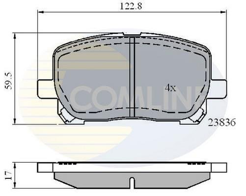 Купить CBP01132 Comline Тормозные колодки  Avensis (2.0, 2.4) 