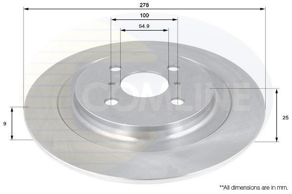 Тормозной диск ADC01132 Comline фото 1