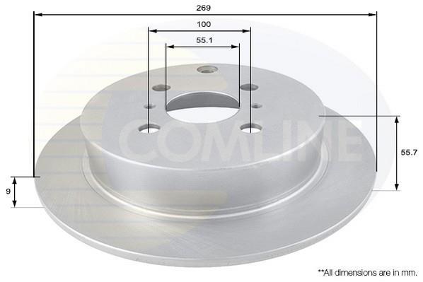 Купити ADC01104 Comline Гальмівні диски Королла (110, 120, 140, 150) (1.4, 1.6, 1.8, 2.0)