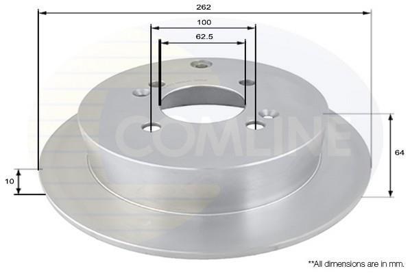 Купить ADC1078 Comline Тормозные диски Киа Рио (1.4, 1.5, 1.6)