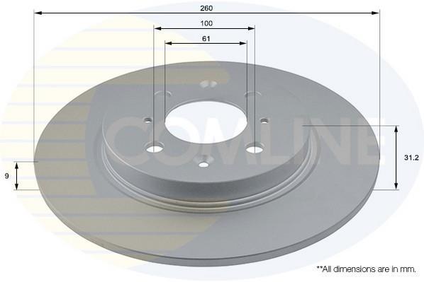 Купить ADC0561 Comline Тормозные диски CR-V (1.6, 2.0, 2.2, 2.4)