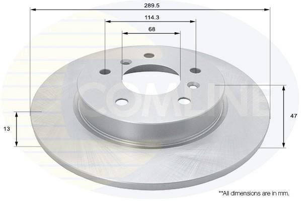 Купити ADC0294 Comline Гальмівні диски Кашкай (1.2 DIG-T, 1.5 dCi, 1.6 dCi)