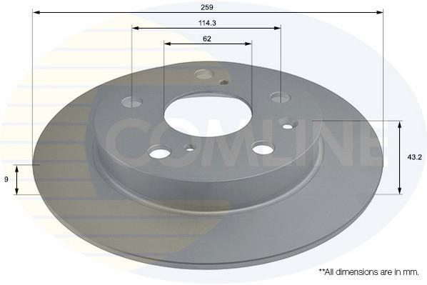 Купить ADC0940 Comline Тормозные диски Suzuki SX4 (1.0, 1.4, 1.6)