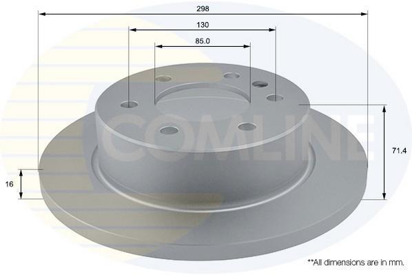 Купити ADC1639 Comline Гальмівні диски Crafter (35, 50) (2.0 TDI, 2.0 TDI 4motion, 2.5 TDI)