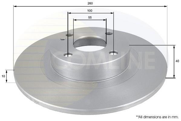 Купить ADC0438 Comline Тормозные диски Mazda 323 BJ (1.3, 1.6, 1.8, 2.0)