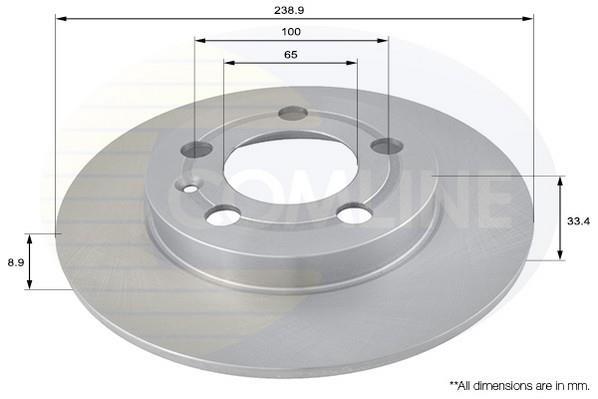 Купить ADC1443 Comline Тормозные диски Bora (1.8, 1.9, 2.0, 2.3)