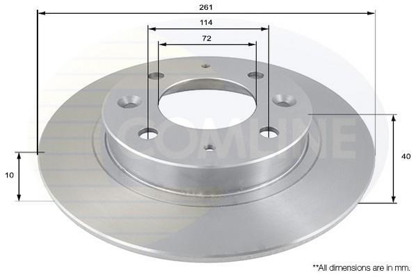 Купить ADC1029 Comline Тормозные диски Каренс (1.6, 1.8, 2.0)