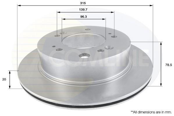 Купить ADC2404V Comline Тормозные диски Соренто (2.4, 2.5, 3.3, 3.5)