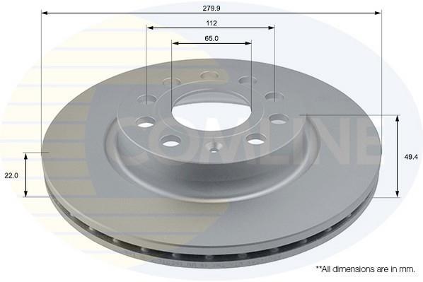 Купить ADC1456V Comline Тормозные диски Toledo (1.4, 1.6, 1.9, 2.0)