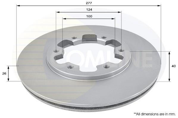 Купить ADC0238V Comline Тормозные диски Terrano (2.4, 2.7, 3.0, 3.2, 3.3)