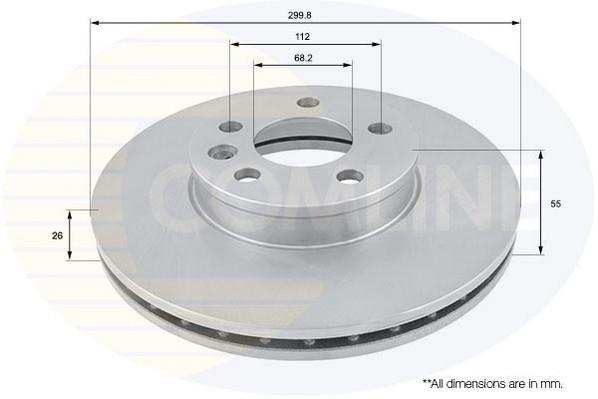 Купить ADC1430V Comline Тормозные диски Alhambra (1.8, 1.9, 2.0, 2.8)