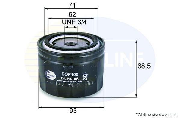 Купити EOF100 Comline Масляний фільтр  Трафік 1 (1.4, 1.6, 2.0)