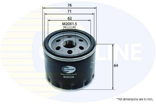 Купити EOF216 Comline Масляний фільтр  Laguna (2, 3) (1.5 dCi, 1.9 dCi, 2.0 GT)