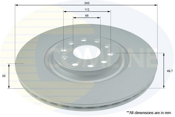 Купити ADC1498V Comline Гальмівні диски Superb (1.4, 1.6, 1.8, 2.0)