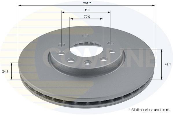 Купити ADC1108V Comline Гальмівні диски Крома (1.8 16V, 1.9 D Multijet, 2.2 16V)