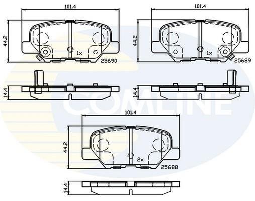 Купить CBP32238 Comline Тормозные колодки  Mazda 6 GJ (2.0, 2.2, 2.5) 