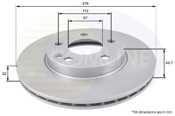 Купить ADC1642V Comline Тормозные диски A-Class W169 (1.7, 2.0)
