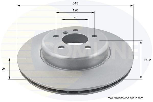 Купить ADC1788V Comline Тормозные диски BMW F10 (F07, F10, F11, F18) (2.0, 3.0, 4.4)