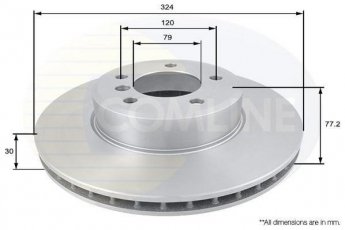 Купить ADC1738V Comline Тормозные диски BMW E60 (E60, E61) (2.0, 2.2, 2.5, 3.0)