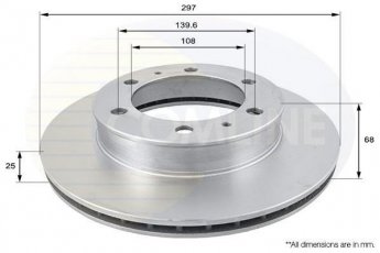 Купити ADC01169V Comline Гальмівні диски Хайлюкс (2.5, 3.0)