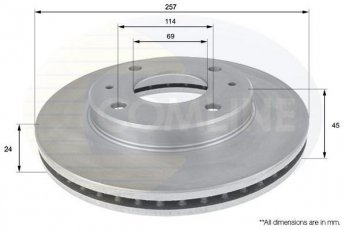 Купить ADC1035V Comline Тормозные диски Elantra (1.5, 1.6, 1.8, 2.0)