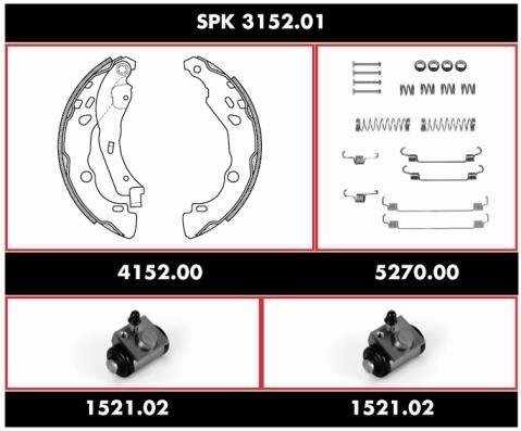 Купить SPK 3152.01 WOKING Тормозные колодки  Citroen C3 (1.1 i, 1.4 HDi, 1.4 i) 