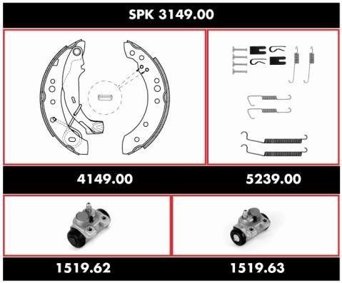Купить SPK 3149.00 WOKING Тормозные колодки  Citroen C3 (1.1 i, 1.4 HDi, 1.4 i) 