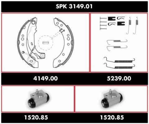 Купить SPK 3149.01 WOKING Тормозные колодки  Citroen C3 (1.1 i, 1.4 16V, 1.4 HDi) 