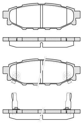 Купити P10363.12 WOKING Гальмівні колодки  Subaru XV (1.6 i, 2.0 D, 2.0 i) 