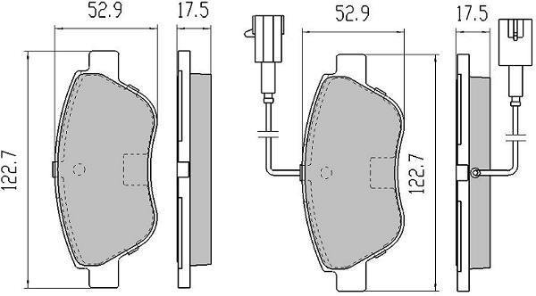 Купить FBP-1218 FREMAX Тормозные колодки  Фиорино (1.3 D Multijet, 1.4) 