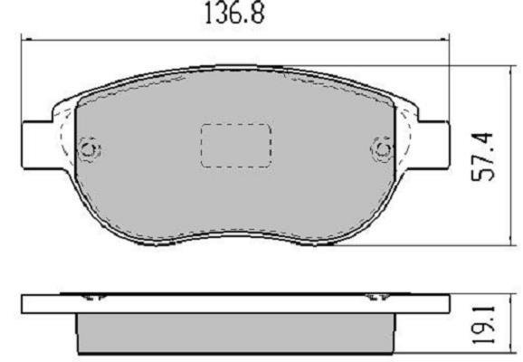 Купити FBP-1217 FREMAX Гальмівні колодки  Citroen C3 (1.6 HDi, 1.6 HDi 110) 