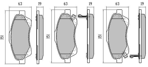 Купить FBP-1374 FREMAX Тормозные колодки  Avensis T25 (1.6, 1.8, 2.0, 2.2, 2.4) 