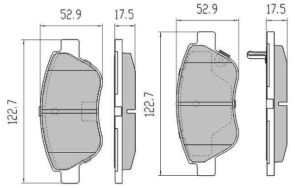Купити FBP-1218-01 FREMAX Гальмівні колодки  Corsa D (1.0, 1.2, 1.4, 1.6, 1.7) 