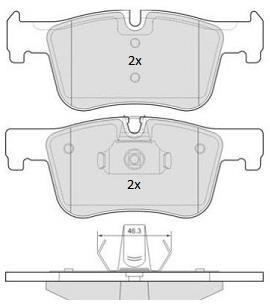 Купить FBP-1873 FREMAX Тормозные колодки  4-series (F32, F33, F36) (1.5, 2.0) 