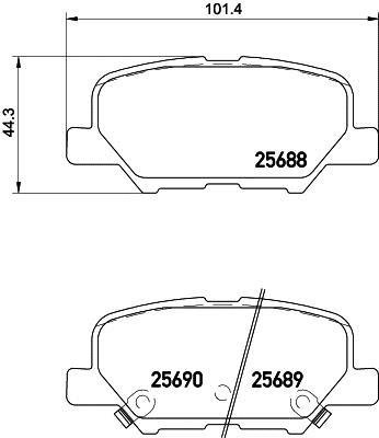 Купить NP5038 NISSHINBO Тормозные колодки  Mazda 6 GJ (2.0, 2.2, 2.5) 