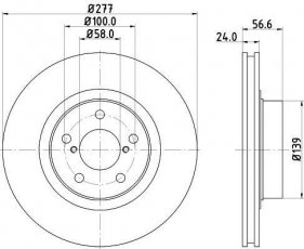 Купити ND7003K NISSHINBO Гальмівні диски Forester (2.0, 2.5)