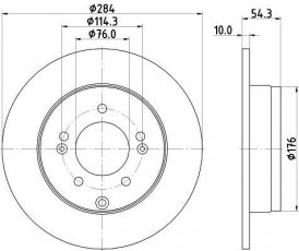 Купить ND6003K NISSHINBO Тормозные диски Оптима (1.7, 2.0, 2.4)