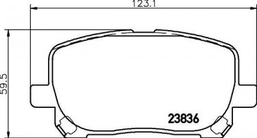 Купить NP1009 NISSHINBO Тормозные колодки  Avensis (2.0, 2.4) 