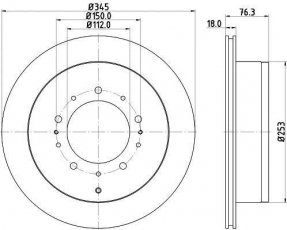 Купить ND1029K NISSHINBO Тормозные диски Land Cruiser 200 (4.0, 4.5, 4.6, 4.7, 5.7)