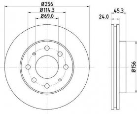 Купити ND3011K NISSHINBO Гальмівні диски Lancer 9 (1.6, 1.6 16V 4WD)