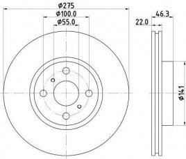 Купить ND1035K NISSHINBO Тормозные диски Corolla (1.5, 1.8)