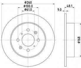 Купить ND8009K NISSHINBO Тормозные диски Цивик (1.3, 1.4, 1.6, 1.7)