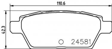 Купить NP5026 NISSHINBO Тормозные колодки  Mazda 6 (GG, GH, GY) (2.3, 3.0, 3.7) 